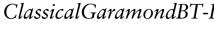 ClassicalGaramondBT-Italic