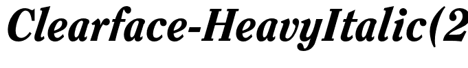 Clearface-HeavyItalic(2)