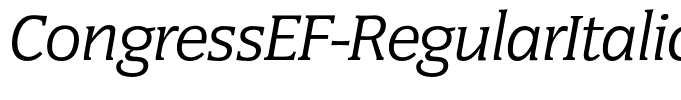 CongressEF-RegularItalic