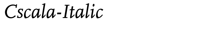 Cscala-Italic