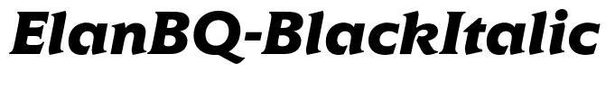 ElanBQ-BlackItalic