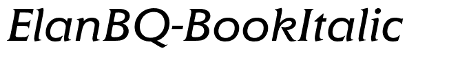 ElanBQ-BookItalic