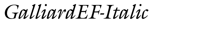 GalliardEF-Italic