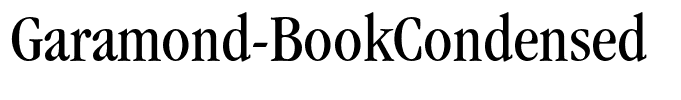 Garamond-BookCondensed