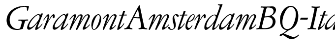 GaramontAmsterdamBQ-Italic