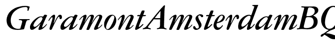 GaramontAmsterdamBQ-MediumItalic