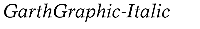 GarthGraphic-Italic