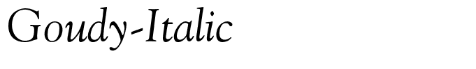 Goudy-Italic