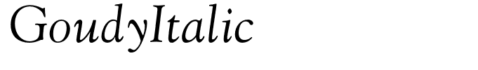 GoudyItalic