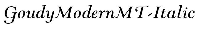 GoudyModernMT-Italic