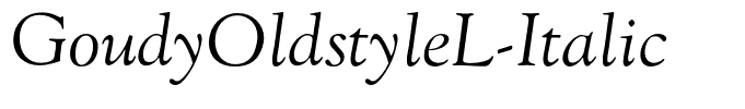 GoudyOldstyleL-Italic