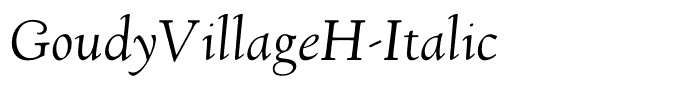 GoudyVillageH-Italic