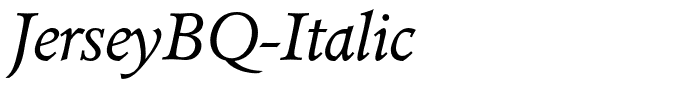 JerseyBQ-Italic