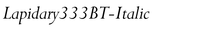 Lapidary333BT-Italic