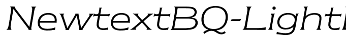 NewtextBQ-LightItalic