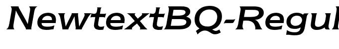 NewtextBQ-RegularItalic