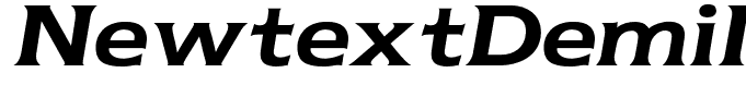 NewtextDemiItalic