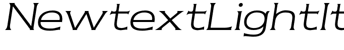 NewtextLightItalic