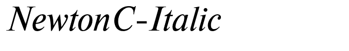 NewtonC-Italic