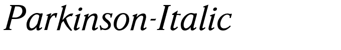 Parkinson-Italic