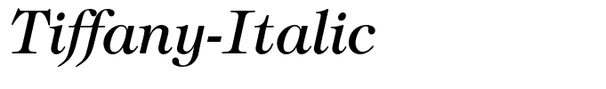 Tiffany-Italic