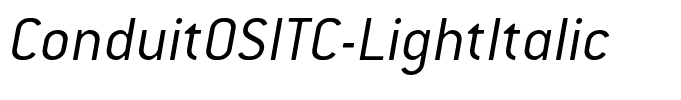 ConduitOSITC-LightItalic