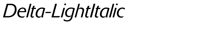 Delta-LightItalic