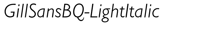 GillSansBQ-LightItalic