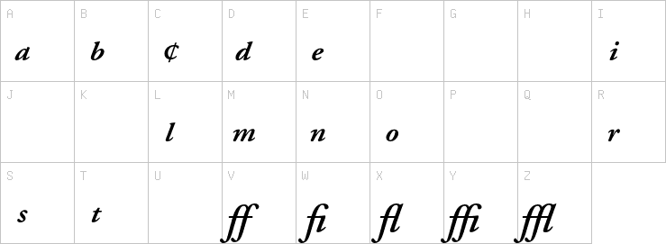 Uppercase characters