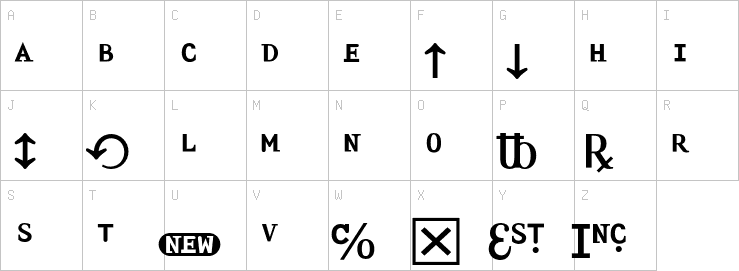 Uppercase characters