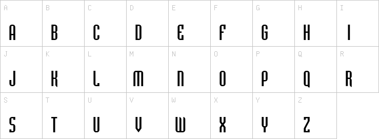 Uppercase characters