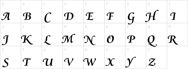 Uppercase characters