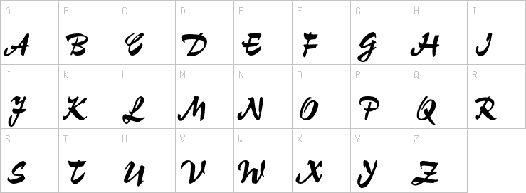 Uppercase characters