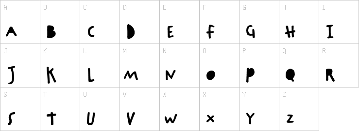 Uppercase characters