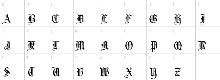 Uppercase characters