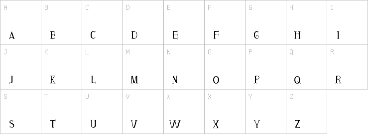 Uppercase characters