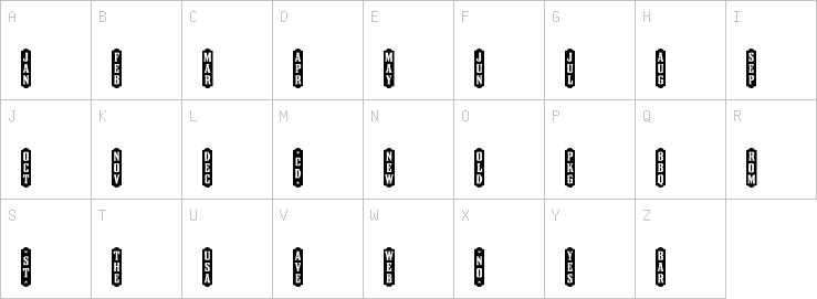 Uppercase characters