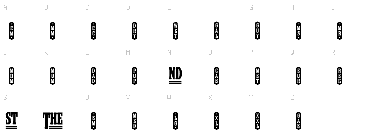 Uppercase characters