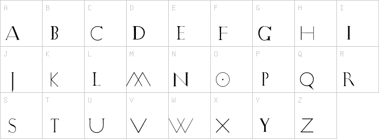 Uppercase characters