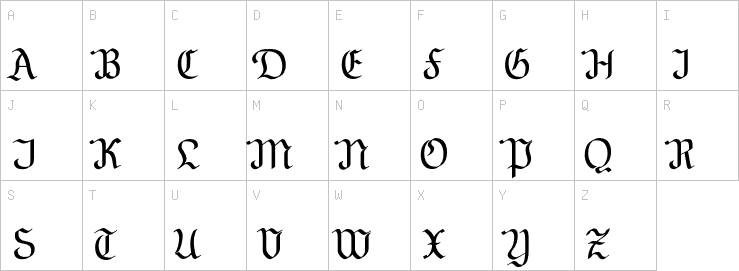 Uppercase characters