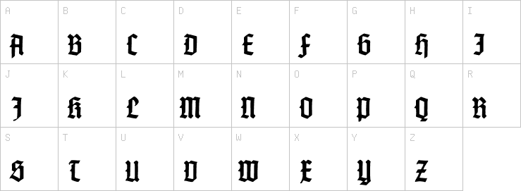 Uppercase characters