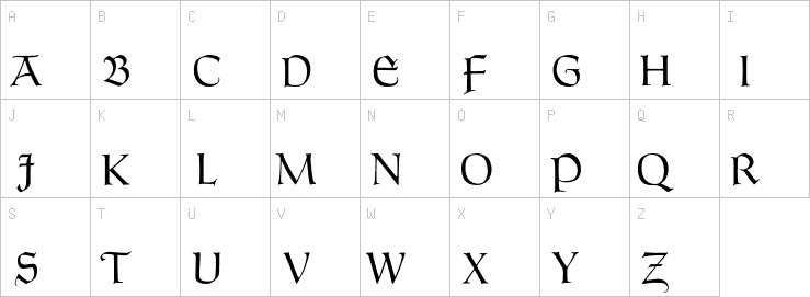 Uppercase characters