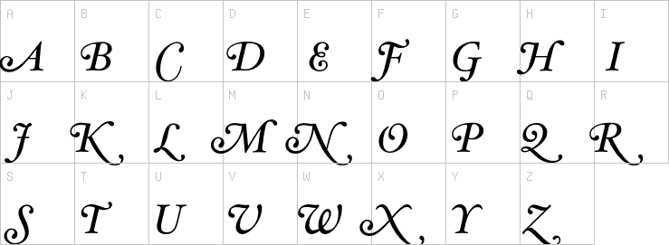 Uppercase characters