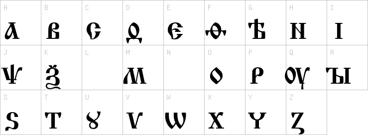 Uppercase characters