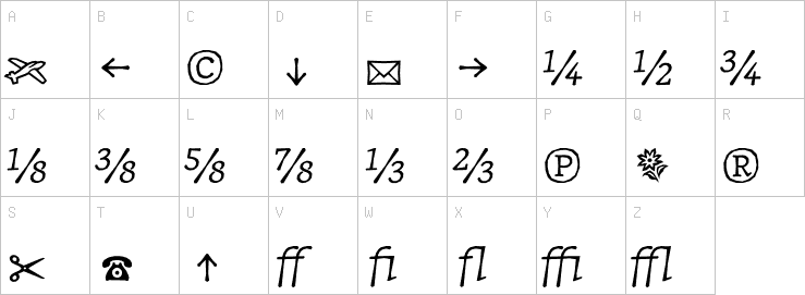 Uppercase characters