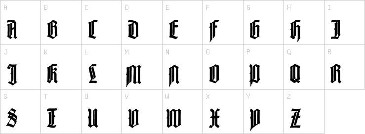 Uppercase characters