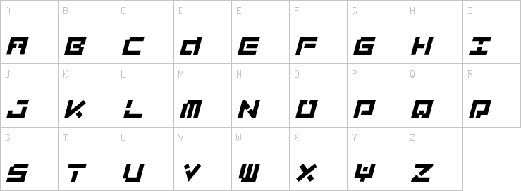 Uppercase characters