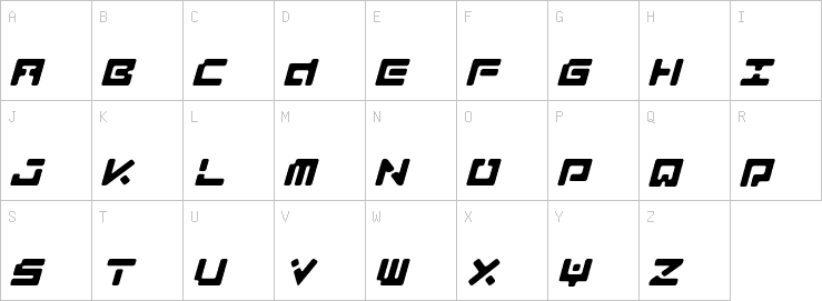 Uppercase characters