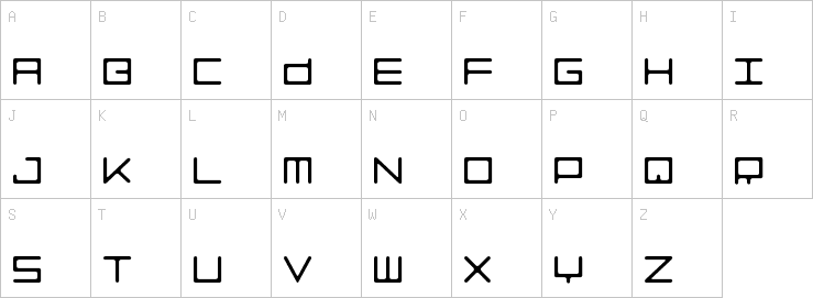 Uppercase characters