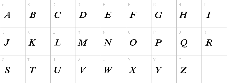 Uppercase characters